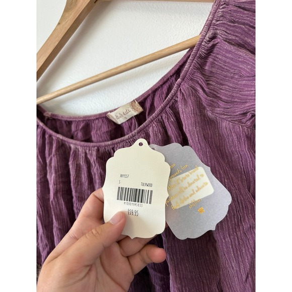 NWT Altar'd State Ruffle Blouse – Tulipwood – Size Small - Picture 2 of 4